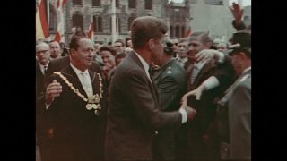 Link to Video | 1963 Kennedy visit to West-Germany, Germany, color, 1963, head of state, West Germany, color motion picture film, John F. Kennedy