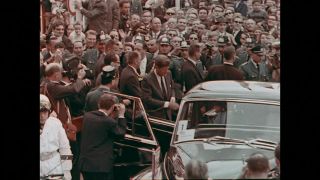 Link to Video | 1963 Kennedy visit to West-Germany, Germany, color, 1963, head of state, West Germany, color motion picture film, John F. Kennedy