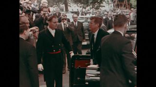 Link to Video | 1963 Kennedy visit to West-Germany, Germany, color, 1963, head of state, West Germany, color motion picture film, John F. Kennedy