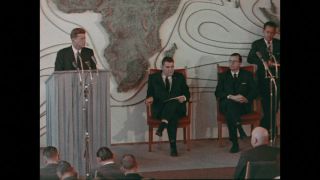 Link to Video | 1963 Kennedy visit to West-Germany, Germany, color, 1963, head of state, West Germany, color motion picture film, John F. Kennedy