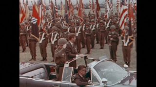 Link to Video | 1963 Kennedy visit to West-Germany, Germany, color, 1963, head of state, West Germany, color motion picture film, John F. Kennedy