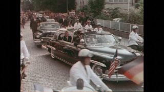 Link zum Video | Staatsbesuch von John F. Kennedy in der Bundesrepublik Deutschland im Jahr 1963, Deutschland, Farbe, 1963, Staatsoberhaupt, Bundesrepublik Deutschland bis 1990, Farbfilm, John F. Kennedy