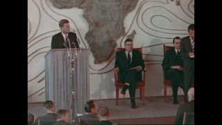 Link to Video | 1963 Kennedy visit to West-Germany, Germany, color, 1963, head of state, West Germany, color motion picture film, John F. Kennedy