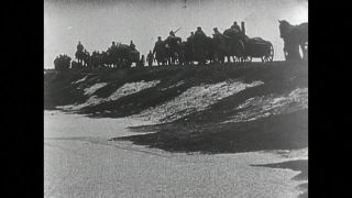 Link to Video | World War I, cavalry, soldier, black and white, military