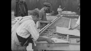 Link to Video | airplane with propellers, Elizabeth, New Jersey, aircraft construction, 1917, military aircraft, United States of America, manufactory, Plainfield, production, Standard Aircraft Corporation, black and white, aerospace manufacturer