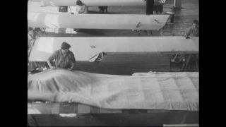 Link to Video | airplane with propellers, Elizabeth, New Jersey, aircraft construction, 1917, military aircraft, United States of America, manufactory, Plainfield, production, Standard Aircraft Corporation, black and white, aerospace manufacturer