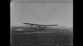 Link to Video | airplane with propellers, Elizabeth, New Jersey, aircraft construction, airplane, 1917, military aircraft, United States of America, manufactory, Plainfield, production, Standard Aircraft Corporation, black and white, aerospace manufacturer