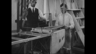 Link to Video | airplane with propellers, Elizabeth, New Jersey, aircraft construction, 1917, military aircraft, United States of America, manufactory, Plainfield, production, Standard Aircraft Corporation, black and white, aerospace manufacturer