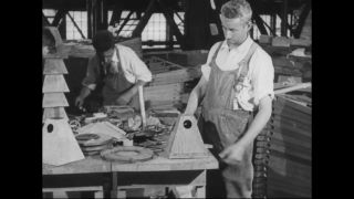 Link to Video | airplane with propellers, Elizabeth, New Jersey, aircraft construction, 1917, military aircraft, United States of America, manufactory, Plainfield, production, Standard Aircraft Corporation, black and white, aerospace manufacturer
