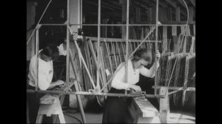 Link to Video | airplane with propellers, Elizabeth, New Jersey, aircraft construction, 1917, military aircraft, United States of America, manufactory, Plainfield, production, Standard Aircraft Corporation, black and white, aerospace manufacturer
