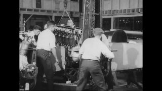 Link to Video | airplane with propellers, Elizabeth, New Jersey, aircraft construction, 1917, military aircraft, United States of America, manufactory, Plainfield, production, Standard Aircraft Corporation, black and white, aerospace manufacturer