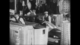 Link to Video | airplane with propellers, Elizabeth, New Jersey, aircraft construction, 1917, military aircraft, United States of America, manufactory, Plainfield, production, Standard Aircraft Corporation, black and white, aerospace manufacturer