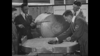 Link to Video | airplane with propellers, Elizabeth, New Jersey, aircraft construction, 1917, military aircraft, United States of America, manufactory, Plainfield, production, Standard Aircraft Corporation, black and white, aerospace manufacturer