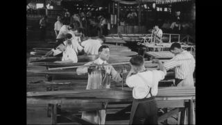 Link to Video | airplane with propellers, Elizabeth, New Jersey, aircraft construction, 1917, military aircraft, United States of America, manufactory, Plainfield, production, Standard Aircraft Corporation, black and white, aerospace manufacturer