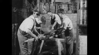 Link to Video | airplane with propellers, Elizabeth, New Jersey, aircraft construction, 1917, military aircraft, United States of America, manufactory, Plainfield, production, Standard Aircraft Corporation, black and white, aerospace manufacturer