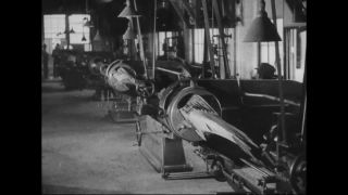 Link to Video | airplane with propellers, Elizabeth, New Jersey, aircraft construction, 1917, military aircraft, United States of America, manufactory, Plainfield, production, Standard Aircraft Corporation, black and white, aerospace manufacturer