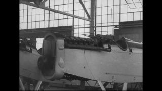 Link to Video | airplane with propellers, Elizabeth, New Jersey, aircraft construction, 1917, military aircraft, United States of America, manufactory, Plainfield, production, Standard Aircraft Corporation, black and white, aerospace manufacturer