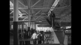 Link to Video | airplane with propellers, Elizabeth, New Jersey, aircraft construction, 1917, military aircraft, United States of America, manufactory, Plainfield, production, Standard Aircraft Corporation, black and white, aerospace manufacturer