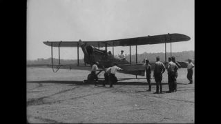 Link to Video | airplane with propellers, Elizabeth, New Jersey, aircraft construction, airplane, 1917, military aircraft, United States of America, manufactory, Plainfield, production, Standard Aircraft Corporation, black and white, aerospace manufacturer