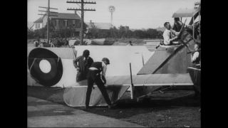 Link to Video | airplane with propellers, Elizabeth, New Jersey, aircraft construction, 1917, military aircraft, United States of America, manufactory, Plainfield, production, Standard Aircraft Corporation, black and white, aerospace manufacturer