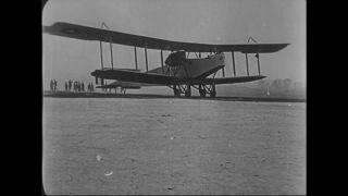Link to Video | airplane with propellers, Elizabeth, New Jersey, aircraft construction, airplane, 1917, military aircraft, United States of America, manufactory, Plainfield, production, Standard Aircraft Corporation, black and white, aerospace manufacturer