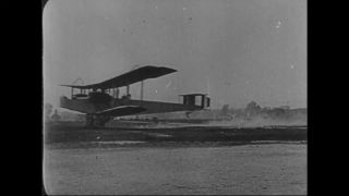 Link to Video | airplane with propellers, Elizabeth, New Jersey, aircraft construction, airplane, 1917, military aircraft, United States of America, manufactory, Plainfield, production, Standard Aircraft Corporation, black and white, aerospace manufacturer