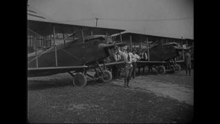 Link to Video | airplane with propellers, Elizabeth, New Jersey, aircraft construction, airplane, 1917, military aircraft, United States of America, manufactory, Plainfield, production, Standard Aircraft Corporation, black and white, aerospace manufacturer