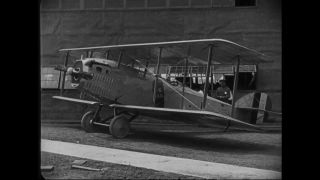 Link to Video | airplane with propellers, Elizabeth, New Jersey, aircraft construction, airplane, 1917, military aircraft, United States of America, manufactory, Plainfield, production, Standard Aircraft Corporation, black and white, aerospace manufacturer