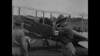 Link to Video | airplane with propellers, Elizabeth, New Jersey, aircraft construction, airplane, 1917, military aircraft, United States of America, manufactory, Plainfield, production, Standard Aircraft Corporation, black and white, aerospace manufacturer