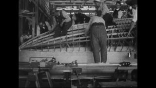 Link to Video | airplane with propellers, Elizabeth, New Jersey, aircraft construction, 1917, military aircraft, United States of America, manufactory, Plainfield, production, Standard Aircraft Corporation, black and white, aerospace manufacturer