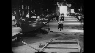 Link to Video | airplane with propellers, Elizabeth, New Jersey, aircraft construction, 1917, military aircraft, United States of America, manufactory, Plainfield, production, Standard Aircraft Corporation, black and white, aerospace manufacturer