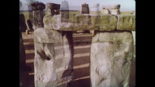 Link to Video | structure of worship, megalith, stone circle, England, color, Wiltshire, Great Britain, 1969, rectangular cuboid, Megalith culture, 1960s, Neolithic, Stonehenge