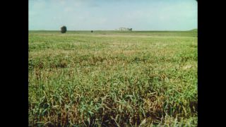 Link to Video | structure of worship, megalith, stone circle, England, color, Wiltshire, Great Britain, 1969, rectangular cuboid, Megalith culture, 1960s, Neolithic, Stonehenge
