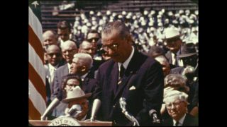 Link to Video | Houston, color, 1962, United States of America, oration, color motion picture film, John F. Kennedy