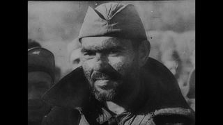 Link to Video | war, World War II, black and white