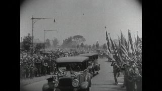 Link to Video | Charles Lindbergh, personality, black and white, aviation pioneer, pioneer