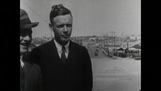 Link to Video | Charles Lindbergh, personality, black and white, aviation pioneer, pioneer