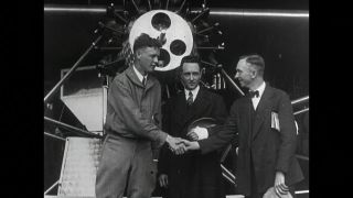 Link to Video | Charles Lindbergh, personality, black and white, aviation pioneer, pioneer