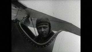 Link to Video | Charles Lindbergh, personality, black and white, aviation pioneer, pioneer