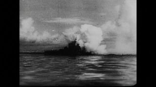 Link to Video | Japan, bomber, Mitsubishi Group, Pacific War, war, armed conflict, World War II, G3M Rikko, black and white