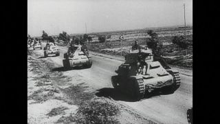 Link to Video | war, World War II, black and white