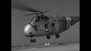 Link to Video | United States Air Force, Spain, helicopter, 1958, Sikorsky S-55, black and white