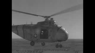 Link to Video | United States Air Force, Spain, helicopter, 1958, Sikorsky S-55, black and white