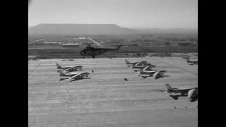 Link to Video | United States Air Force, Spain, helicopter, 1958, Sikorsky S-55, black and white
