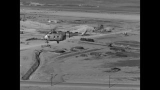 Link to Video | United States Air Force, Spain, helicopter, 1958, Sikorsky S-55, black and white