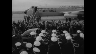 Link to Video | state visit, Spain, head of state, 1959, black and white, Dwight D. Eisenhower