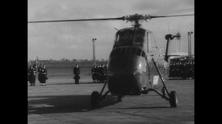 Link to Video | France, Air Force One, Orly Airport, state visit, 1959, Boeing 707, black and white, Dwight D. Eisenhower