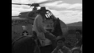 Link to Video | United States Air Force, Spain, helicopter, 1958, Sikorsky S-55, black and white