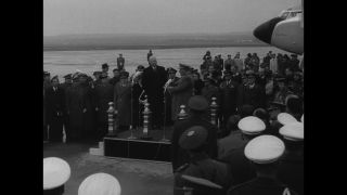 Link to Video | state visit, Spain, head of state, 1959, black and white, Dwight D. Eisenhower