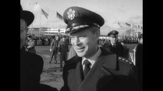 Link to Video | France, Air Force One, Orly Airport, state visit, 1959, Boeing 707, black and white, Dwight D. Eisenhower